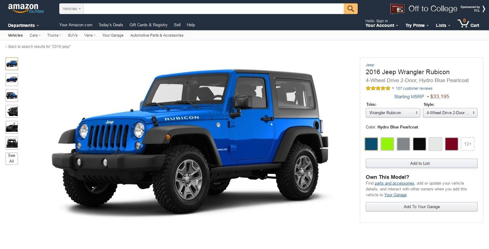 Amazon launches virtual Pimp my Ride-style hub to let you design your dream car