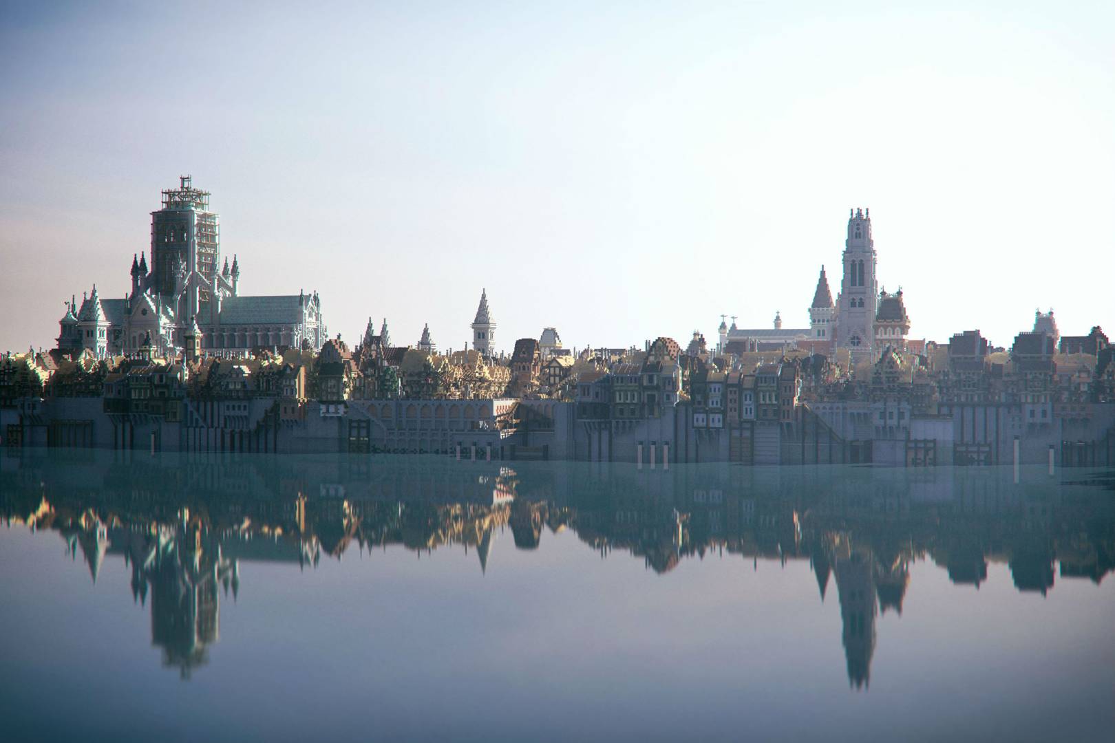 The Great Fire of London has been reimagined in Minecraft