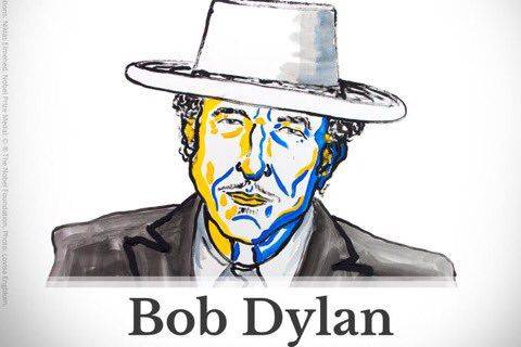 Bob Dylan wins the Nobel Prize in Literature