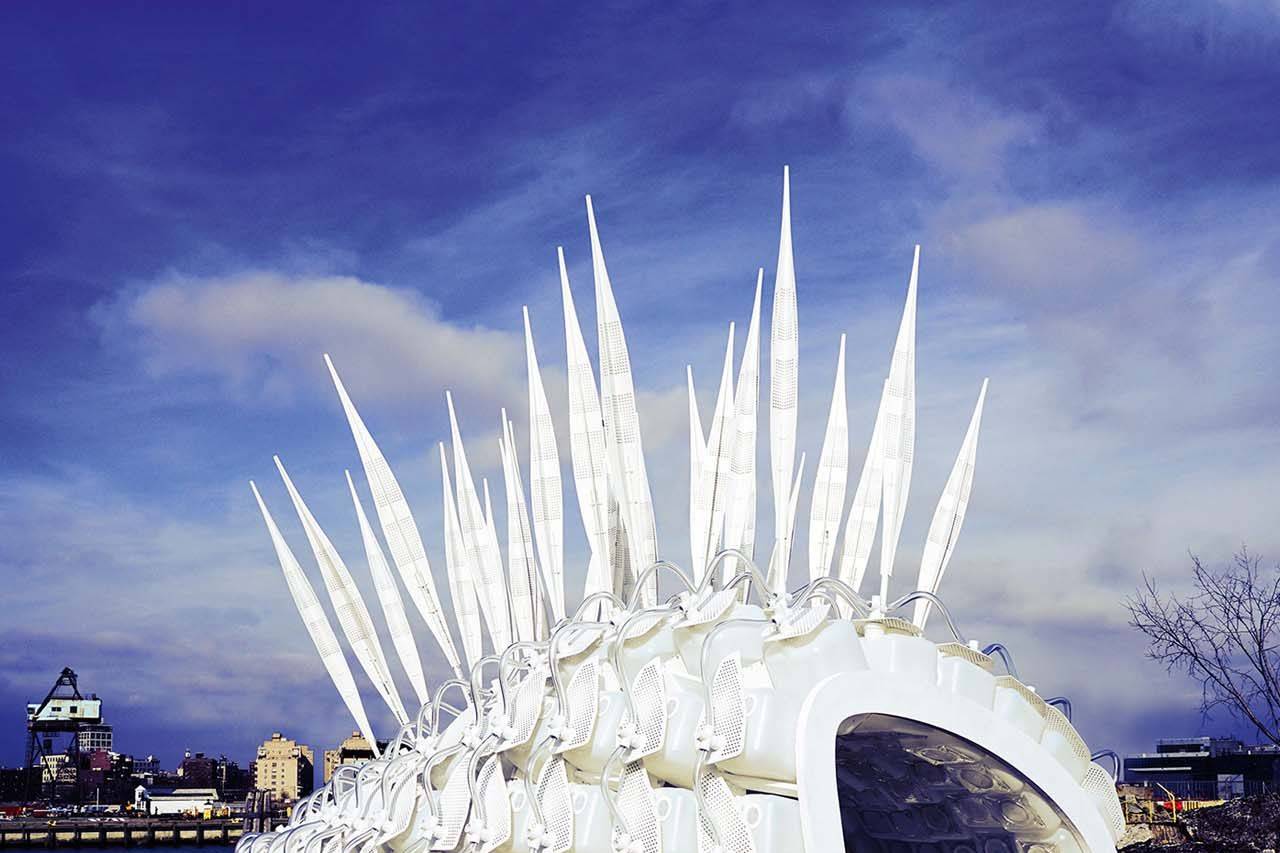 This emergency shelter will house and feed you thanks to 50,000 breeding crickets
