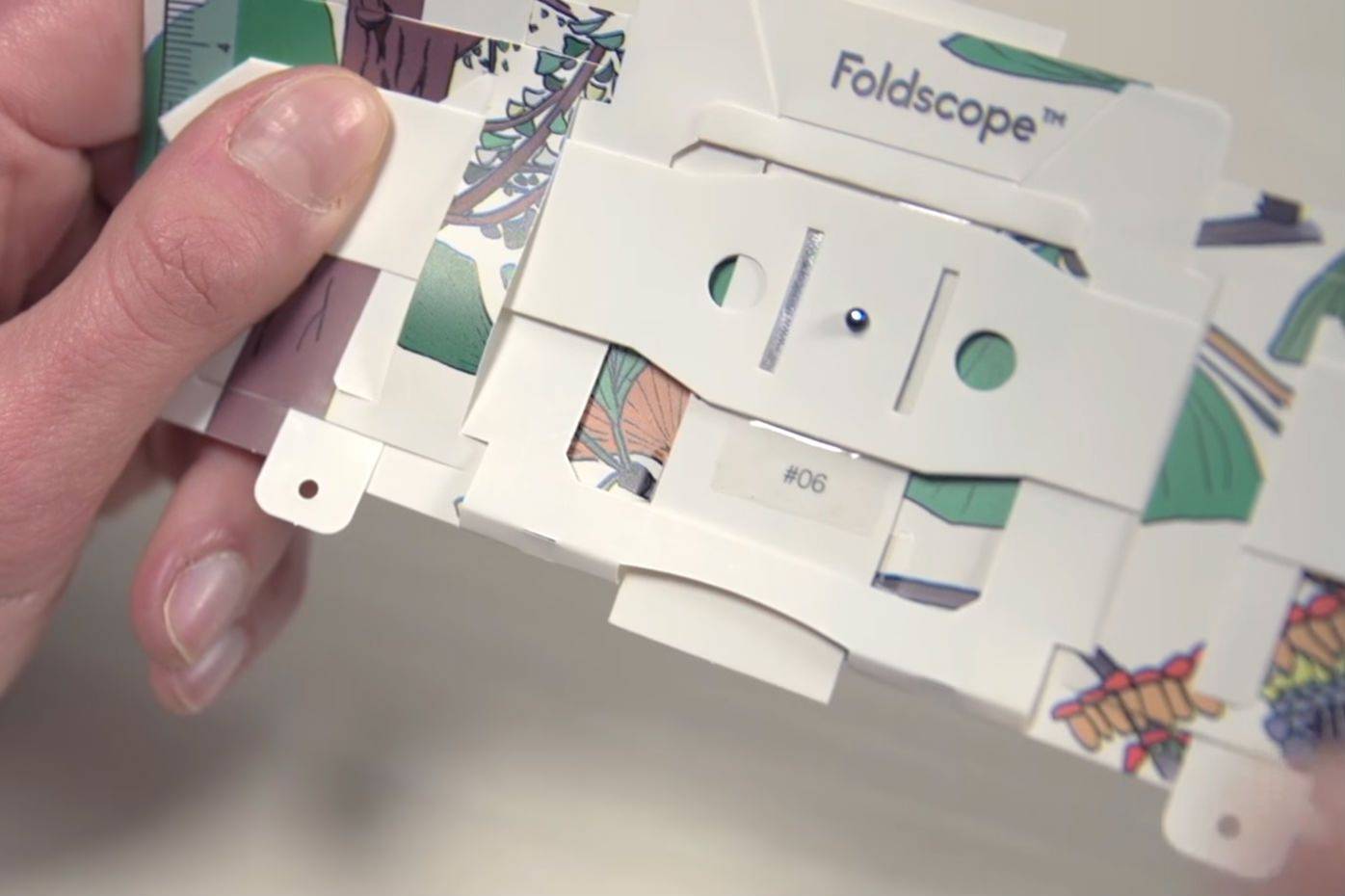Foldscope's origami microscope smashes its Kickstarter target in less than 24 hours
