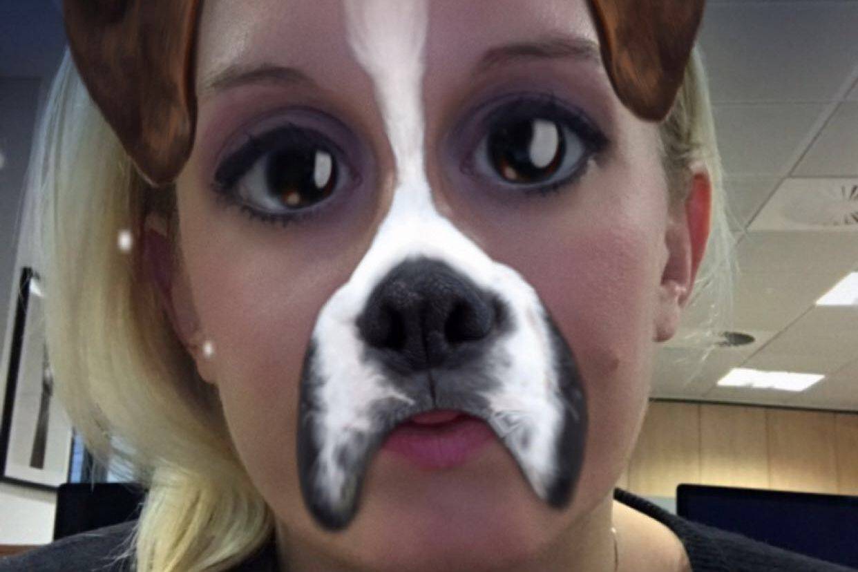 Become Buster the Boxer with Snapchat's Christmas filter