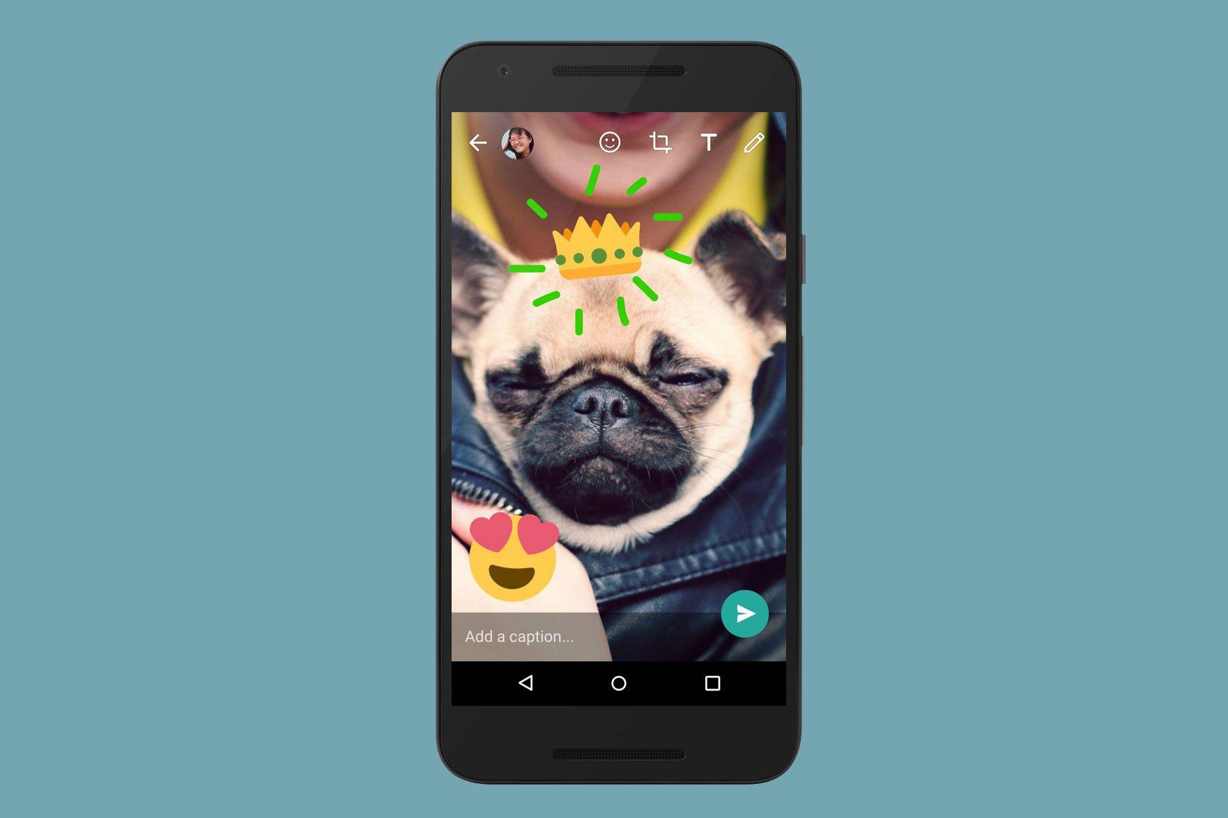 WhatsApp now lets you draw on pictures, just like Snapchat and Instagram