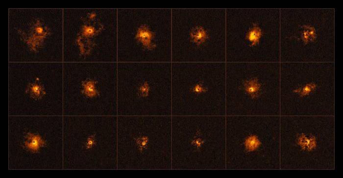 Giant glowing halos around a distant quasar challenge what we know about the Universe