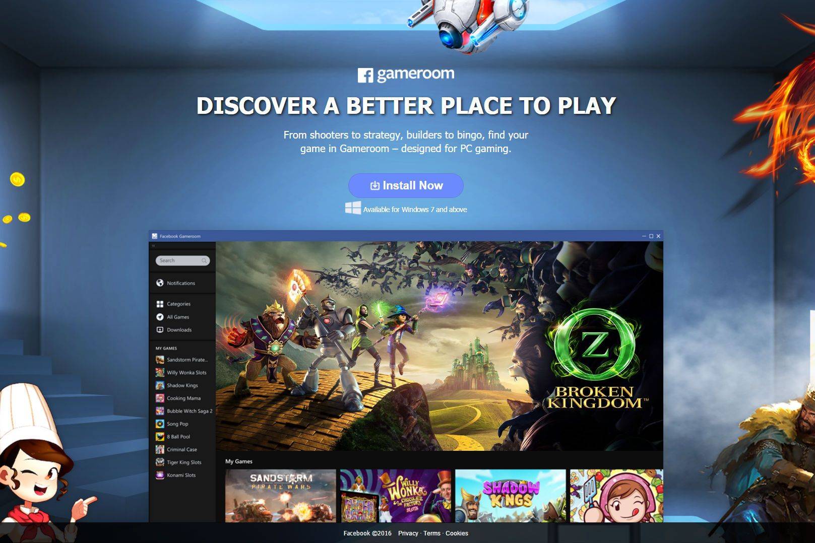 Facebook's Gameroom takes aim at Steam