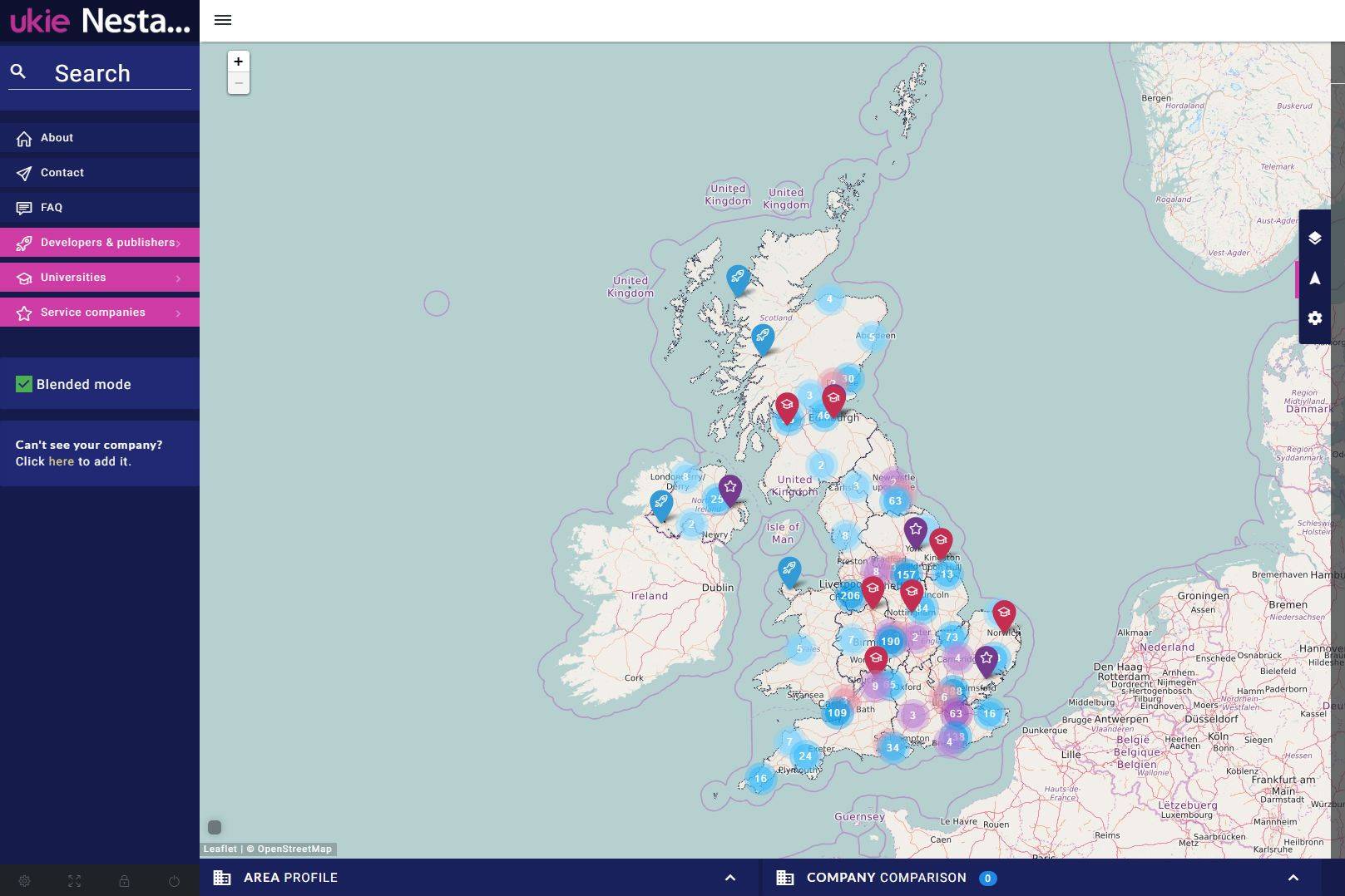 Gamesmap visualises the impact of the UK games industry