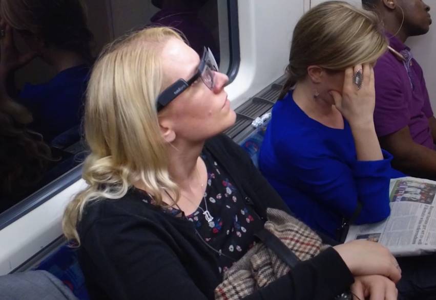We wore eye-tracking goggles on the tube, in the name of 'science'
