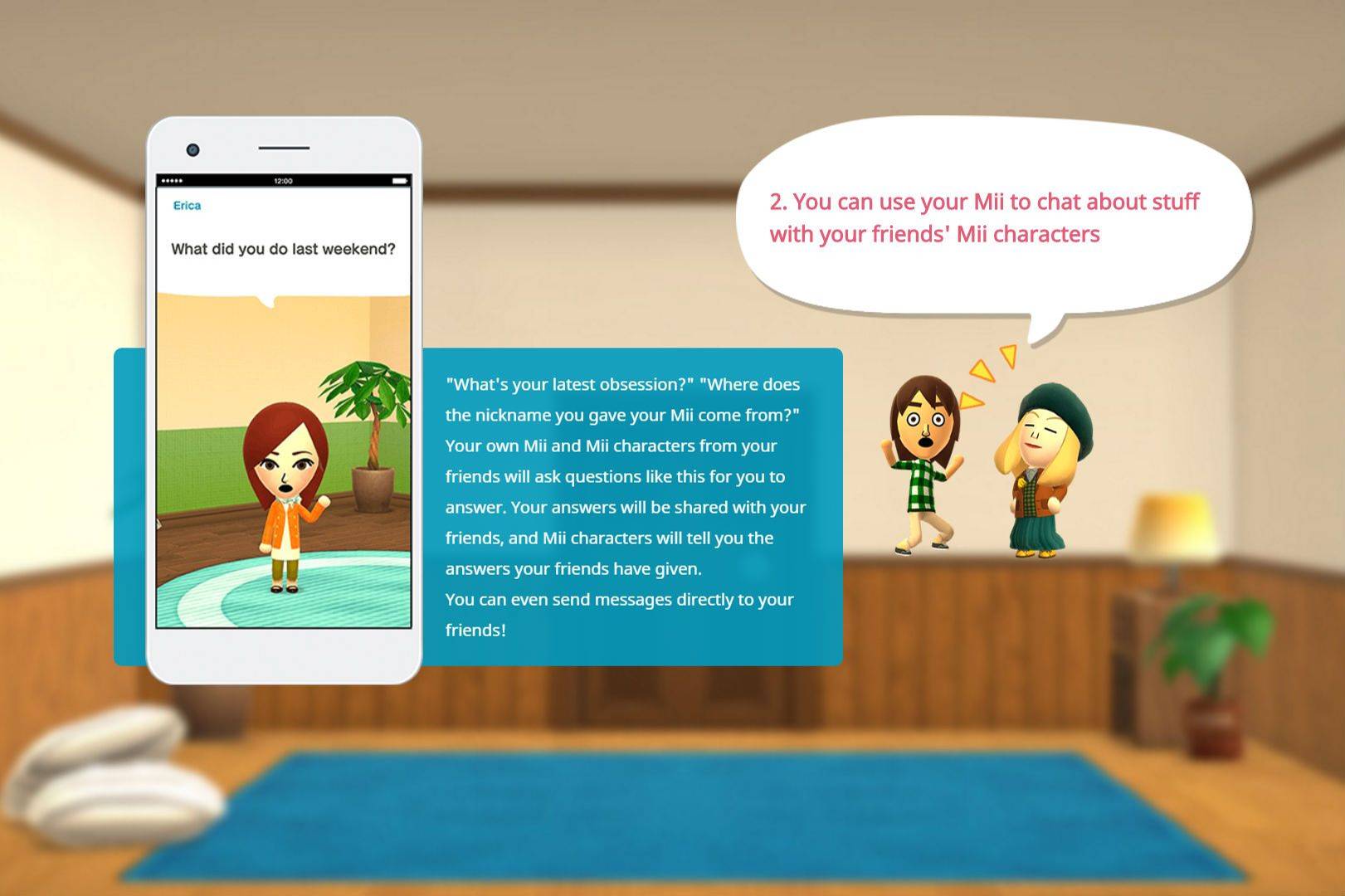 Nintendo Miitomo now lets you send private messages