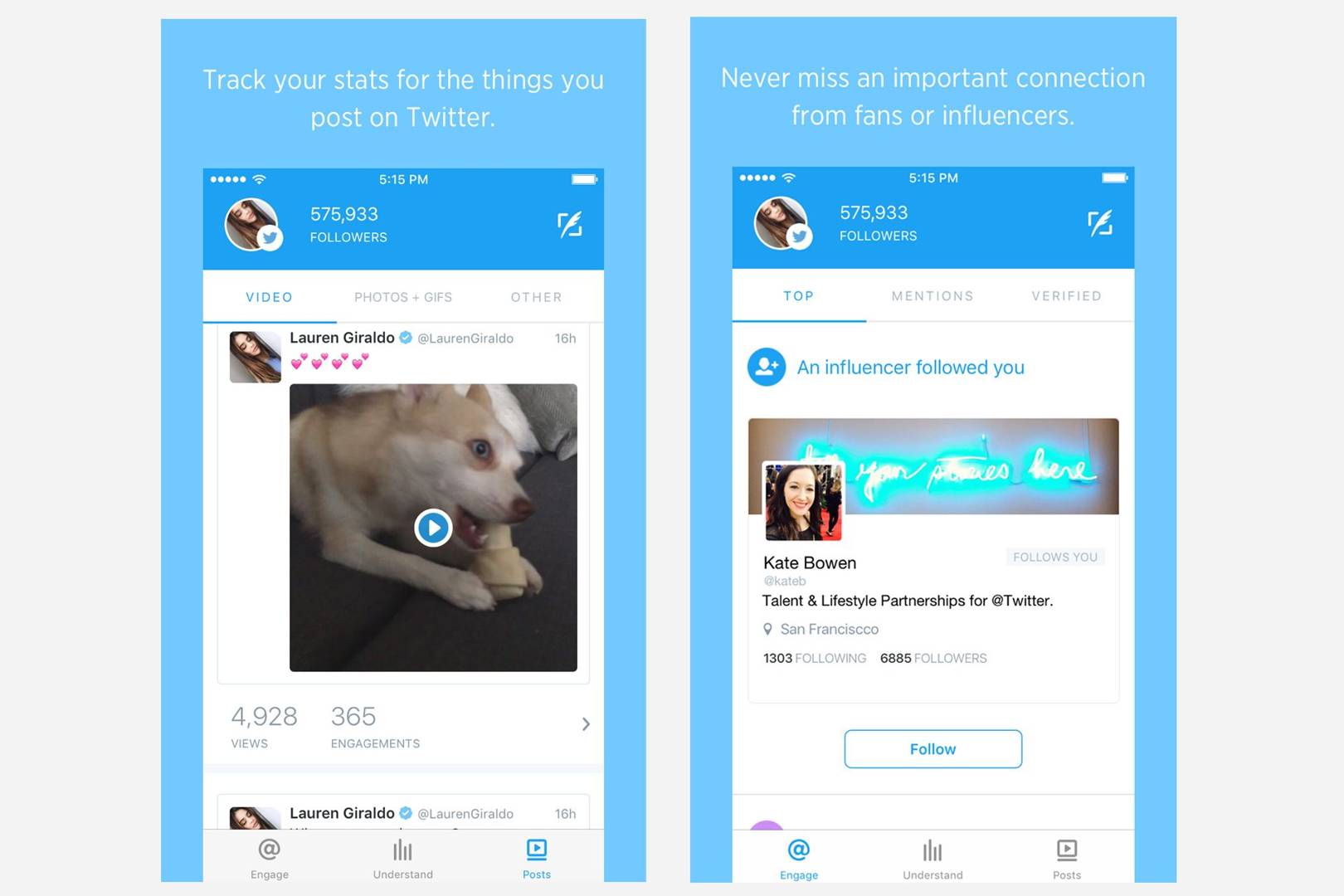 Twitter launches Engage app for celebrities and 'influencers'