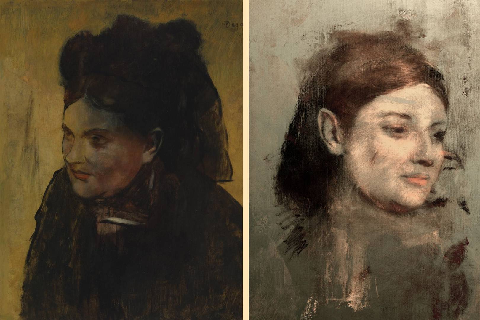 X-ray scanning reveals hidden portrait beneath Degas painting