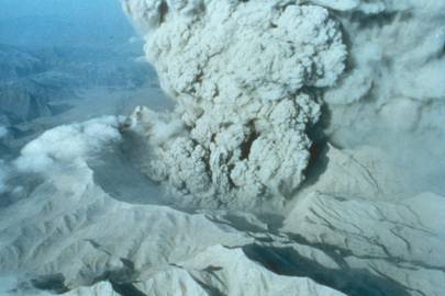 The caldera of Mount Pinatubo on June 22, 1991