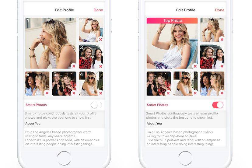 Tinder Smart Photos picks which image your matches will see