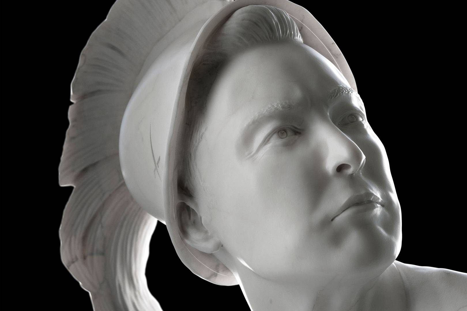 Why is Elon Musk dressed as a flamethrower-wielding angel?