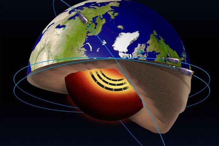 A jet stream of liquid iron has been found deep in the heart of the Earth's core
