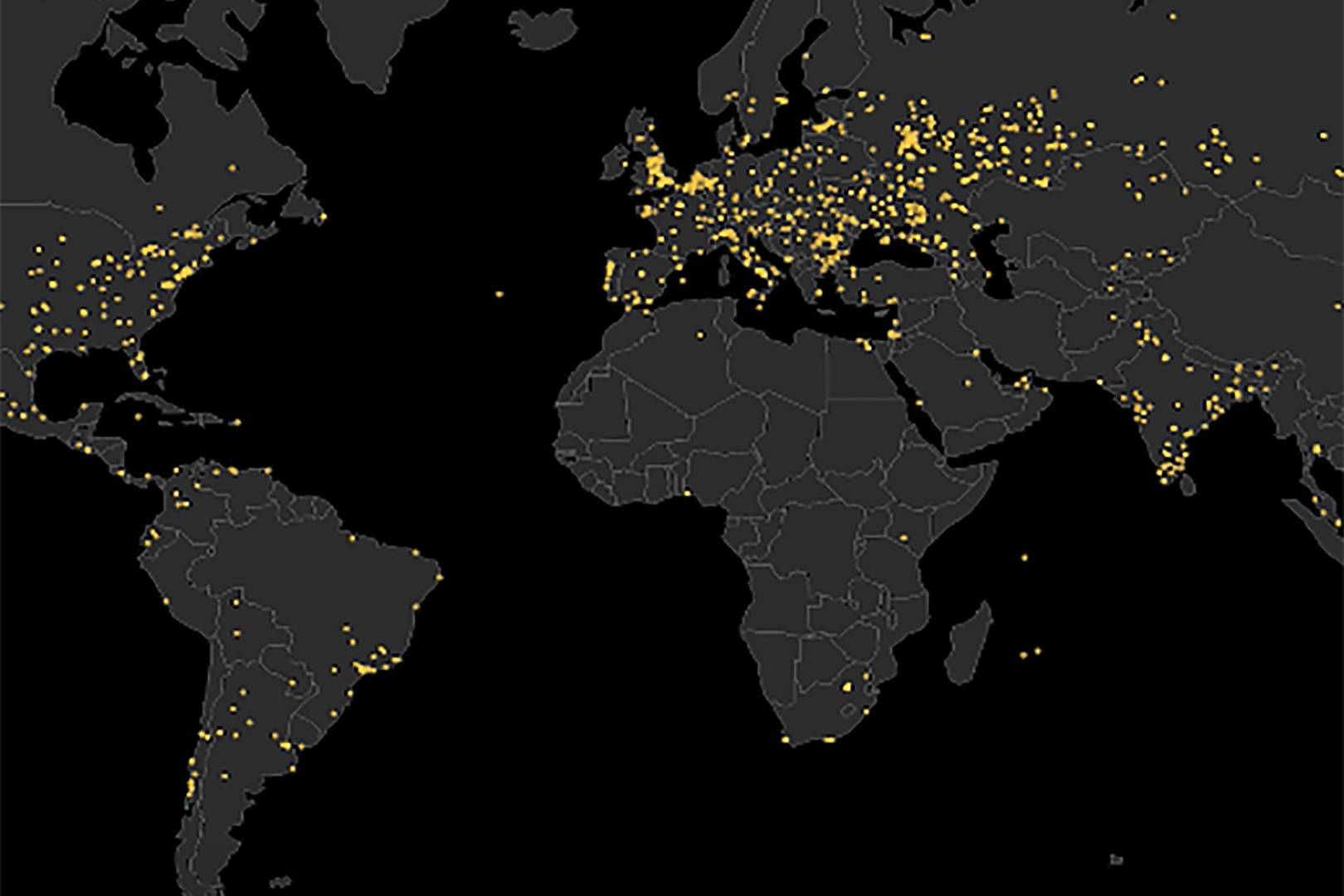This heat map shows how WannaCry spread around the world like an epidemic