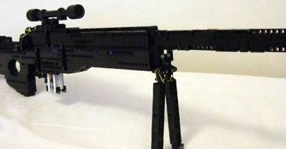 Working sniper rifle, minigun and shotgun built from Lego | WIRED UK