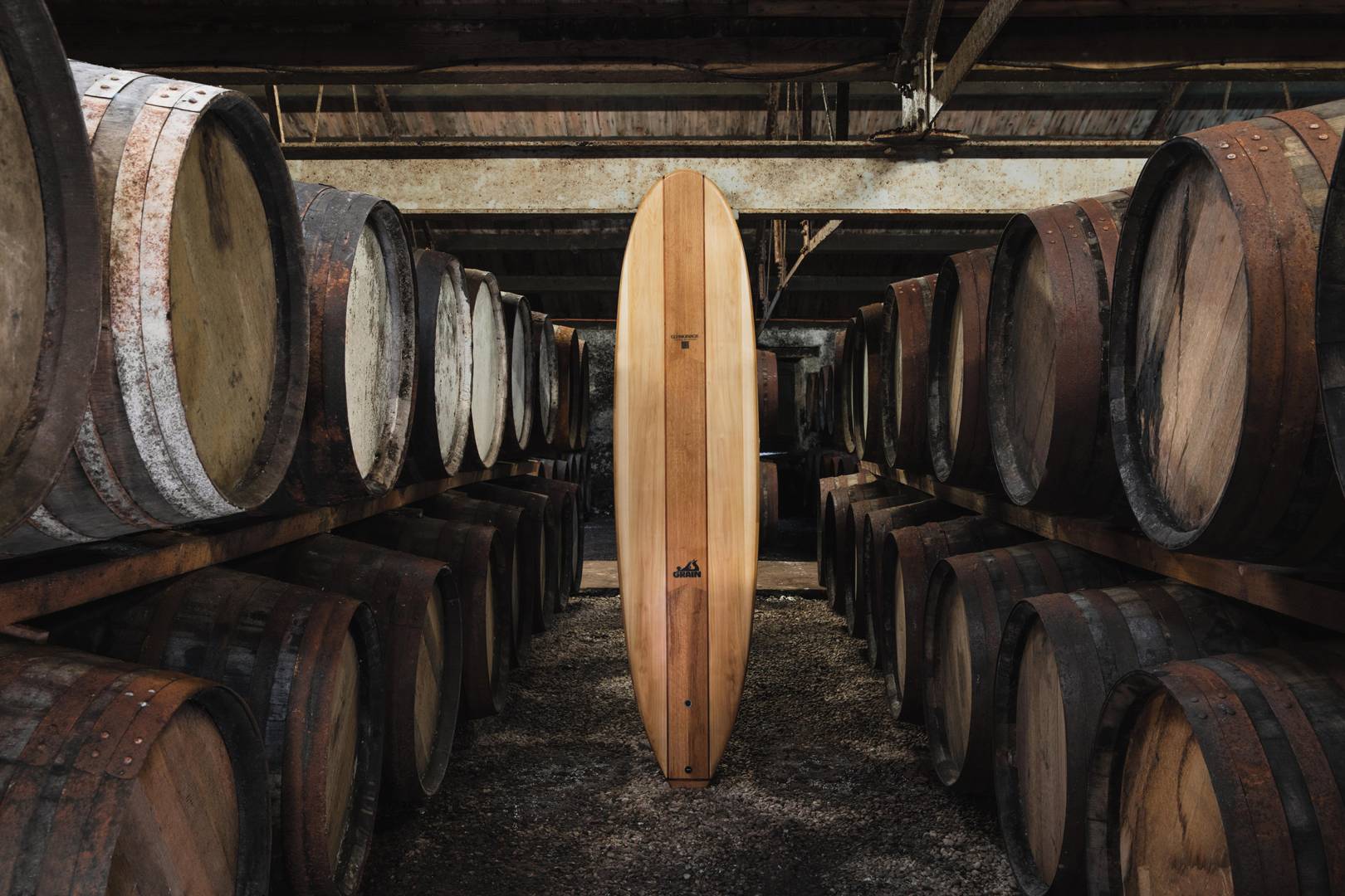 This £5,000 surfboard is made from Glenmorangie whisky barrels