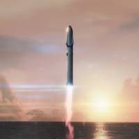 Artist's rendering of the Big Falcon Rocket