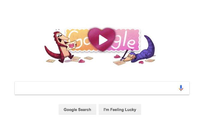 Google uses Valentine's Day Doodle to raise awareness of endangered pangolins