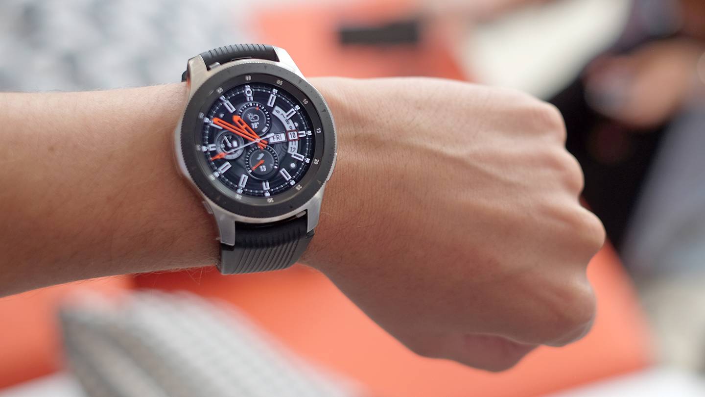 galaxy watch on small wrist