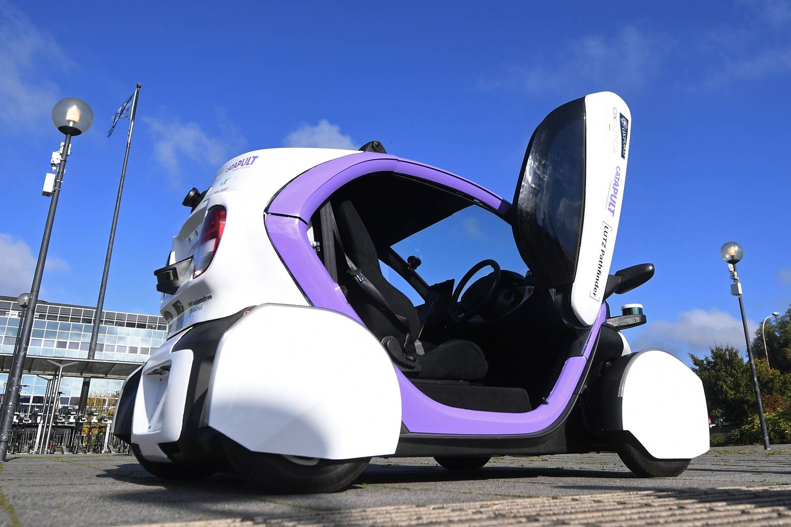 The first test of self-driving cars in Milton Keynes has been