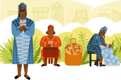 Entrepreneur and women's rights campaigner Esther Afua Ocloo honoured in a Google Doodle