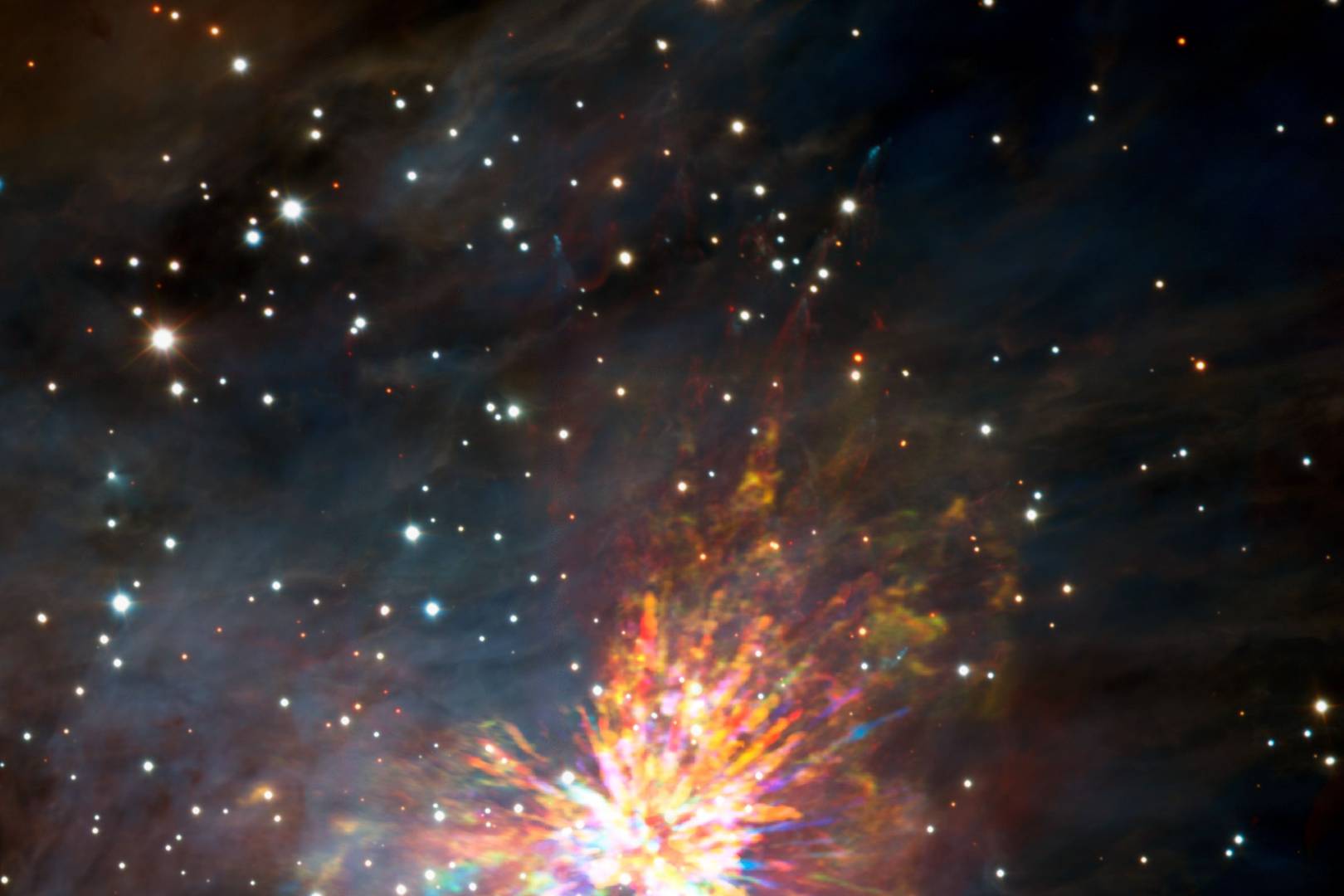 Astronomers spot two stars colliding, creating stellar 'fireworks' 1,500 light years away