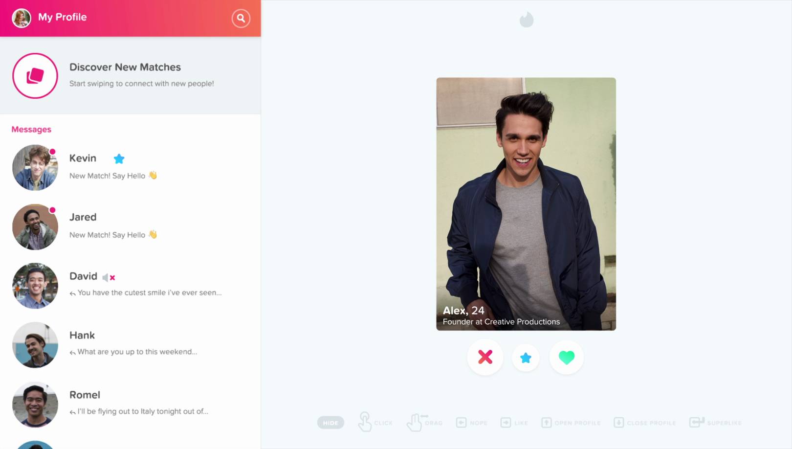 Tinder Online Means You Can Now Swipe For Love On A Desktop Wired Uk