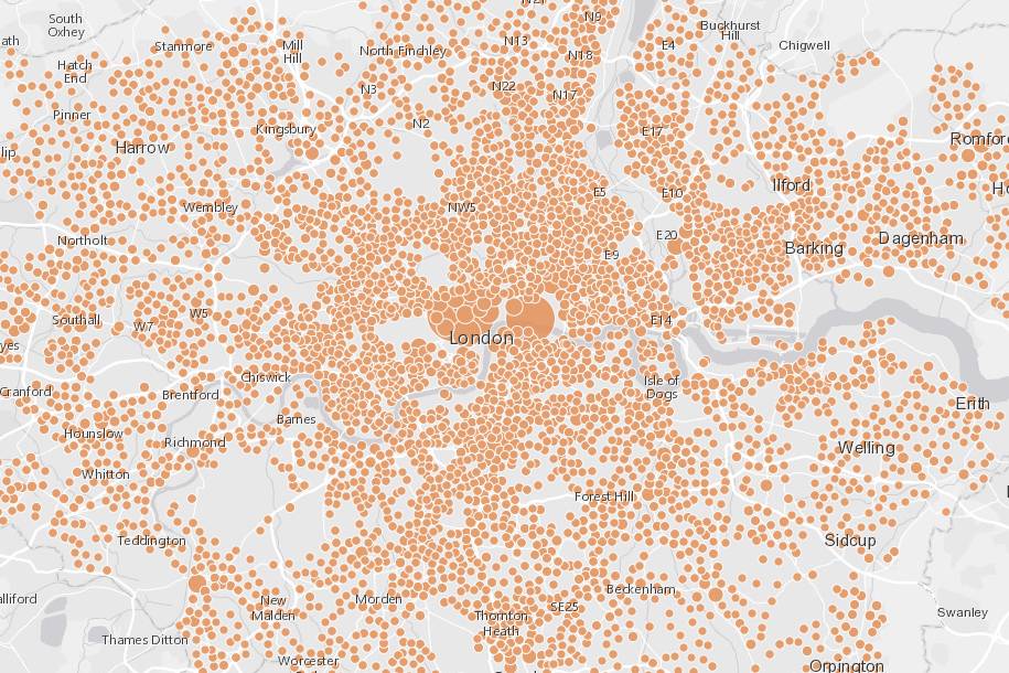 This map claims it can predict crimes across London before they happen