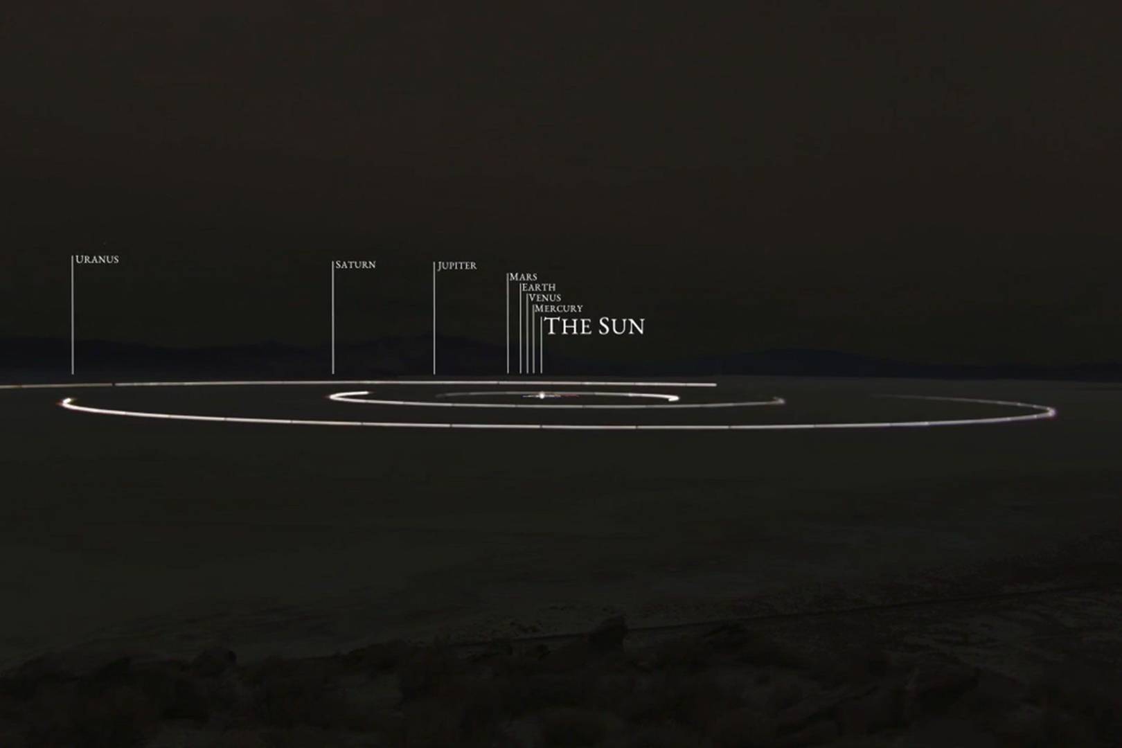 First To Scale Solar System Model Built In Seven Miles Of