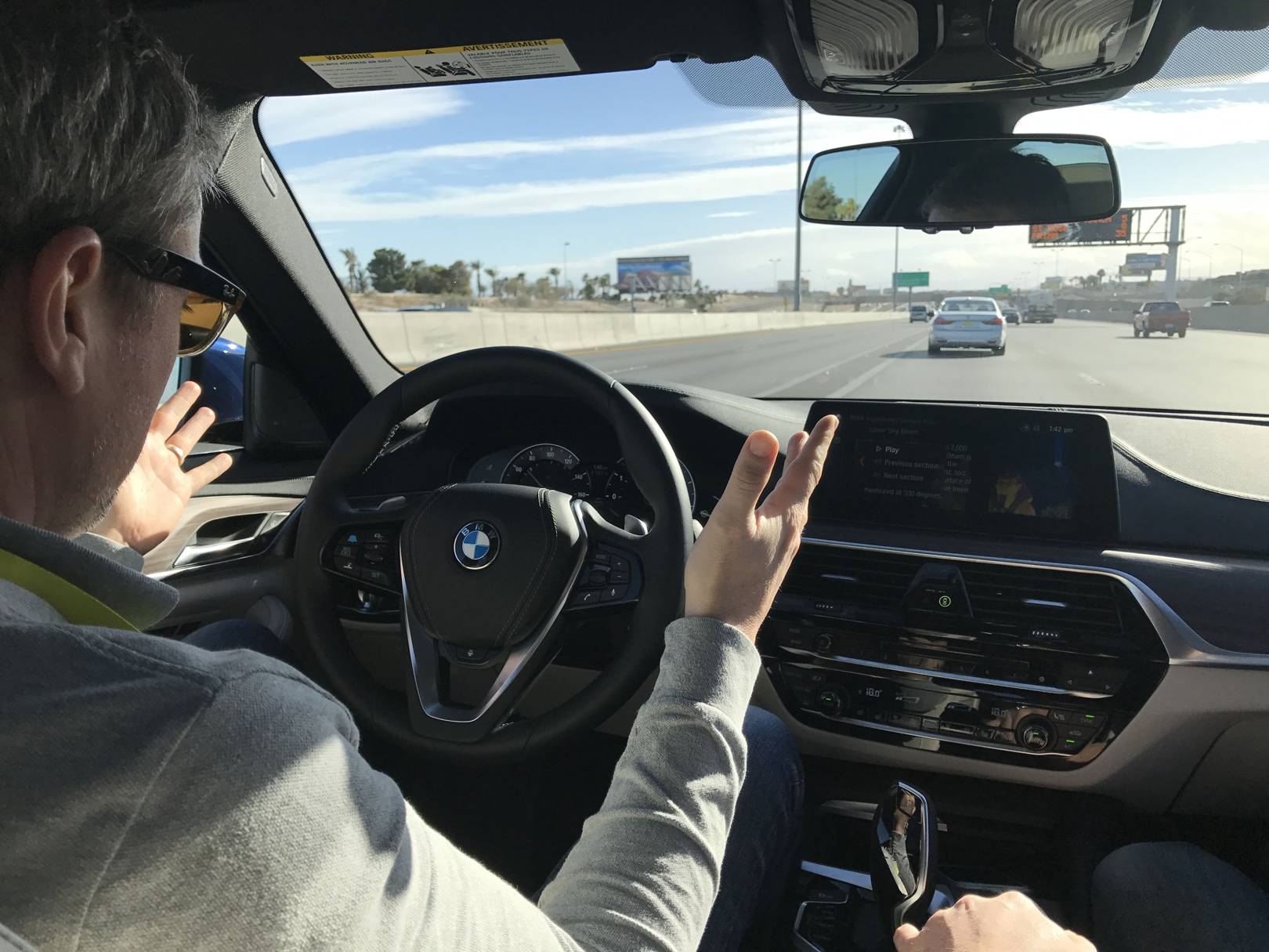 We took BMW's self-driving 5 series for a spin around Vegas