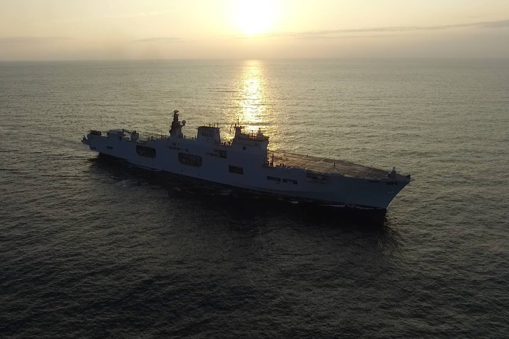 A rare glimpse behind the scenes of UK warship HMS Ocean