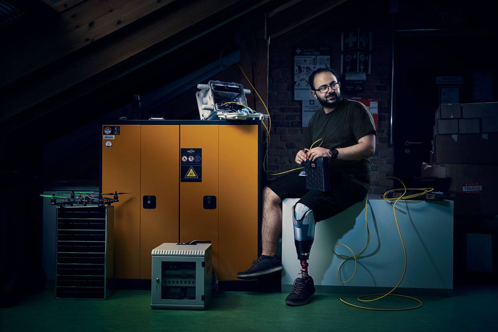 Asem Hasna lost his leg in Syria – now he's 3D-printing a second chance for fellow amputees