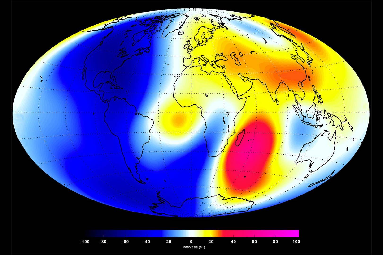 Earth's magnetic field is WEAKENING