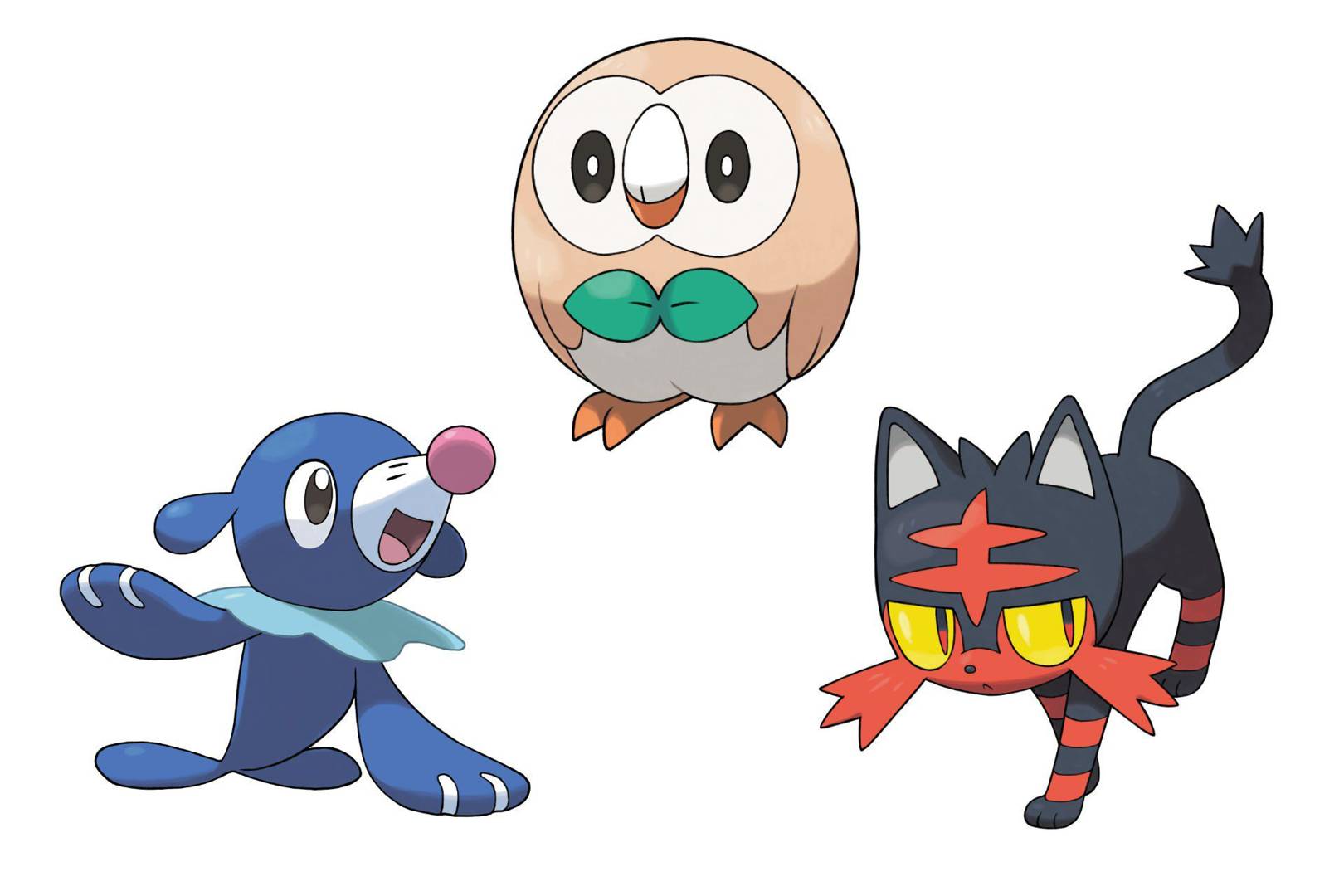 Meet Pokemon Sun And Moon S Starter Pokemon And First Evolutions Wired Uk