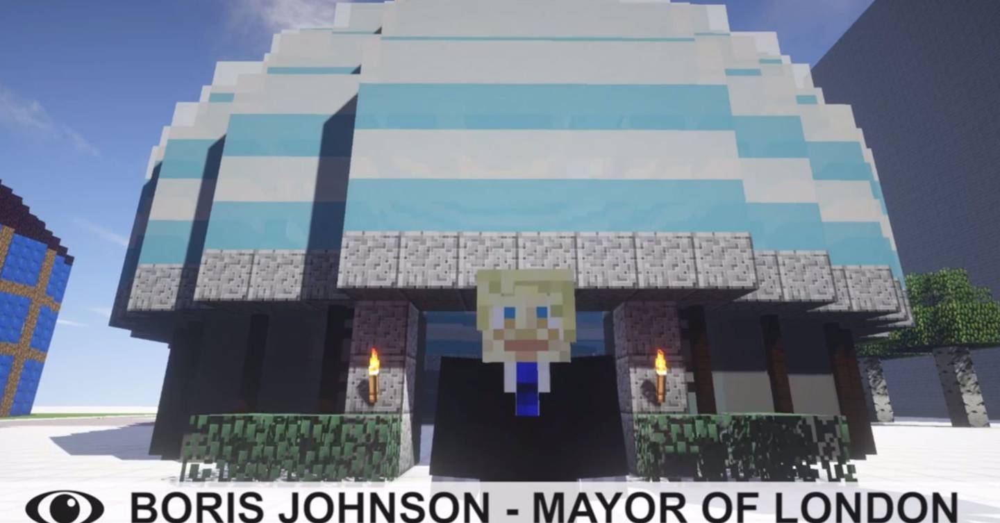 Minecraft Boris Johnson announces London Games Festival 