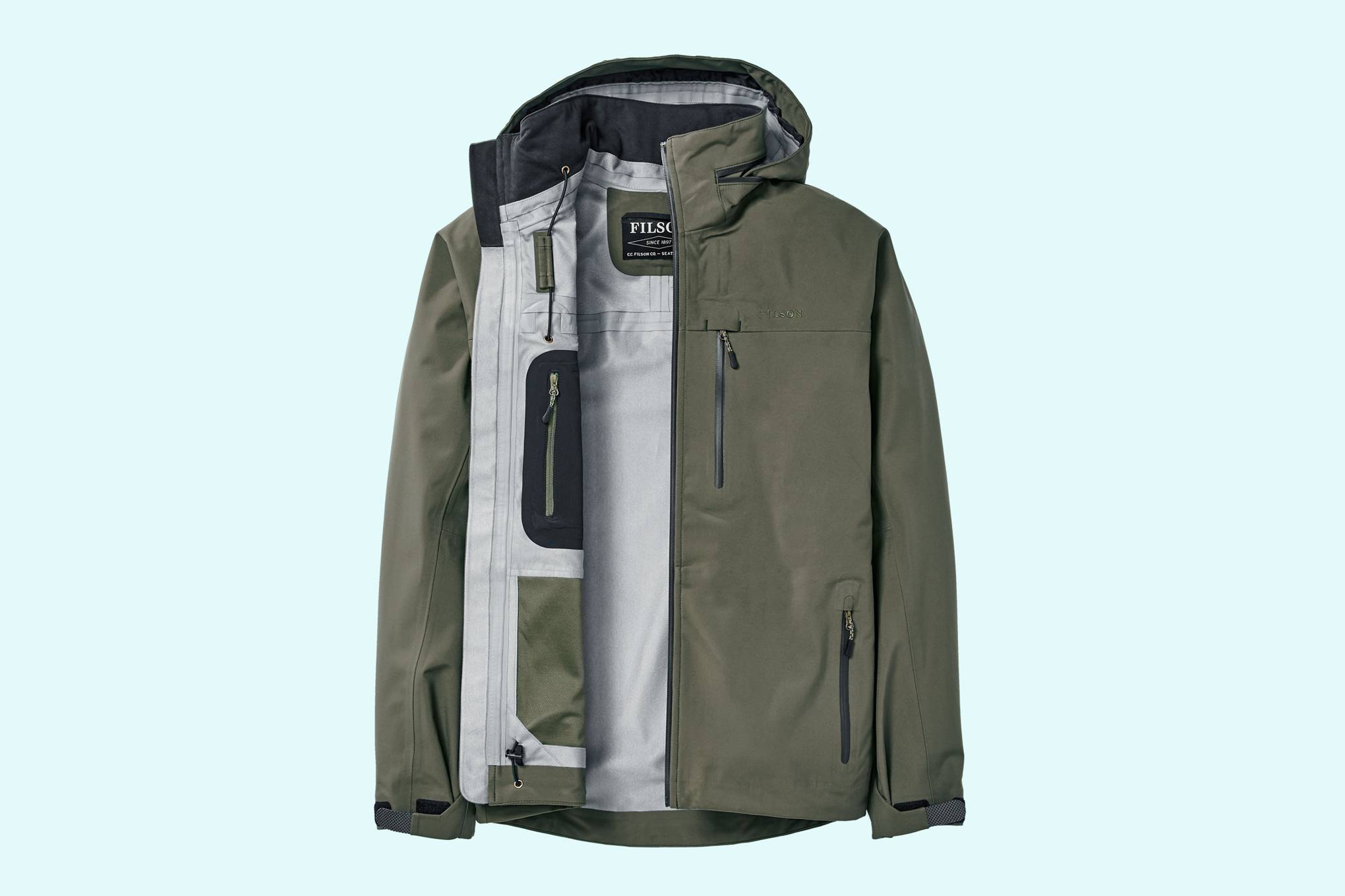 mens waterproof jacket in a bag