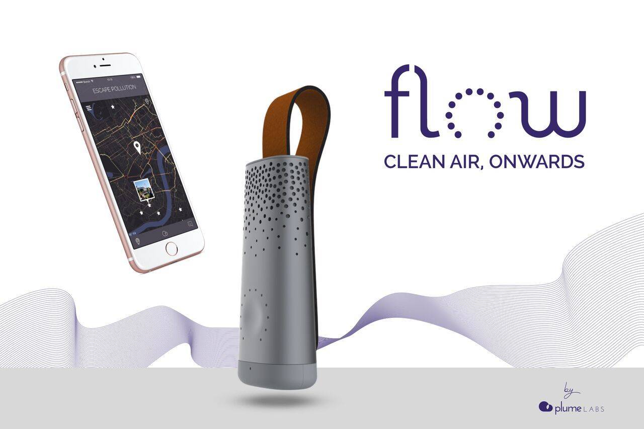 Flow lets you check how polluted the air you're breathing in is right now