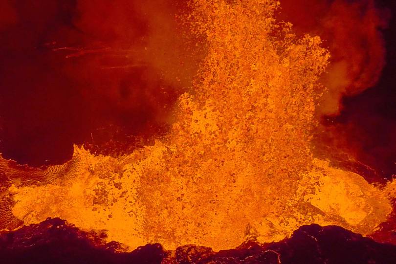 Drone video captures close-up of erupting volcano | WIRED UK