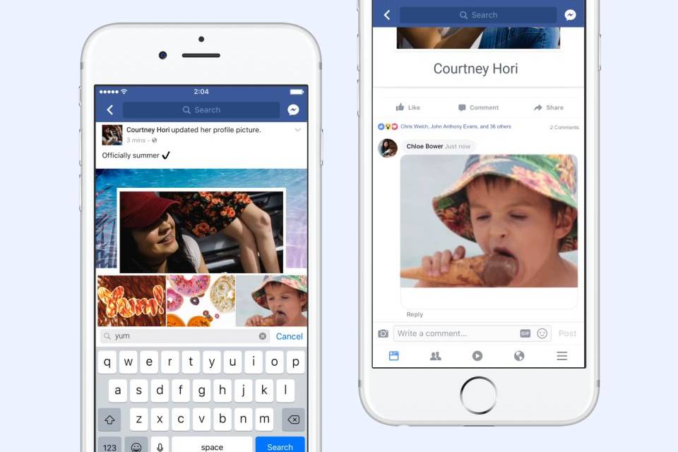 Finally catching up with the rest of the internet, Facebook just added a GIF button