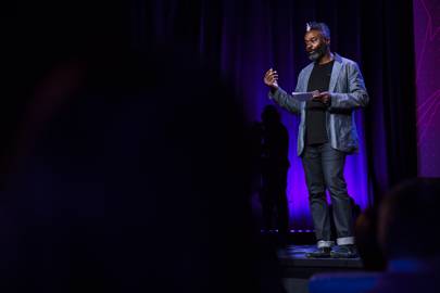 Host Emeka Okafor at TEDGlobal 2017