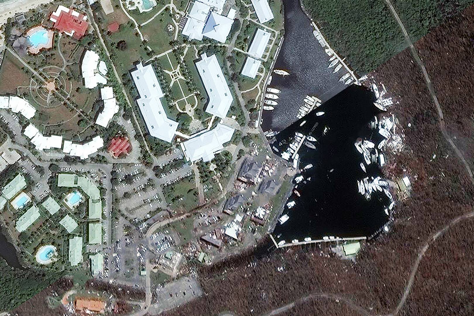 These new satellite images show the scale of Irma's destruction