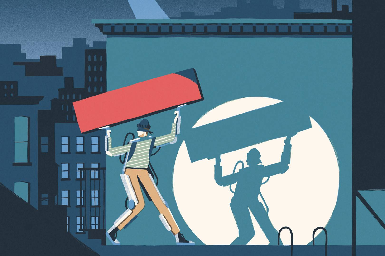 Exoskeletons are the new weapon of choice for ambitious criminals