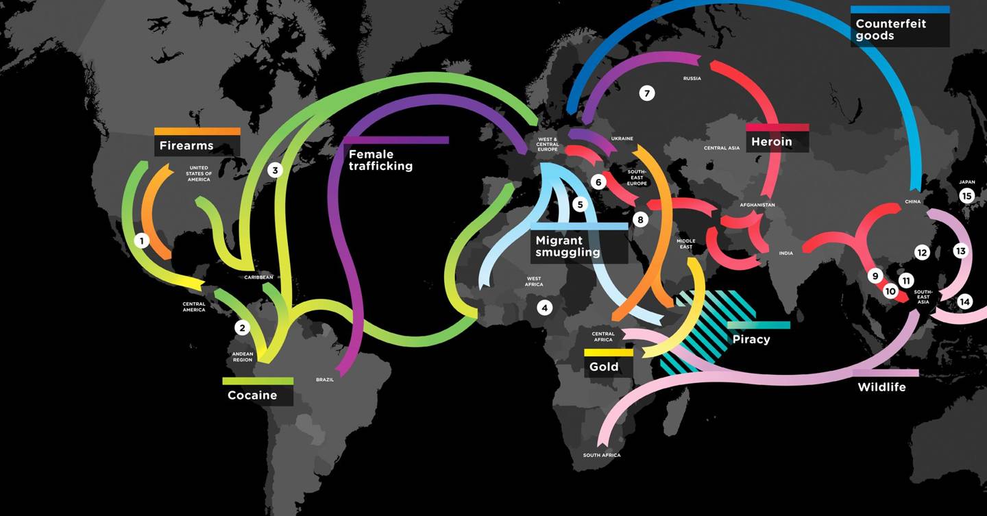 Infographic: Crime, organised | WIRED UK