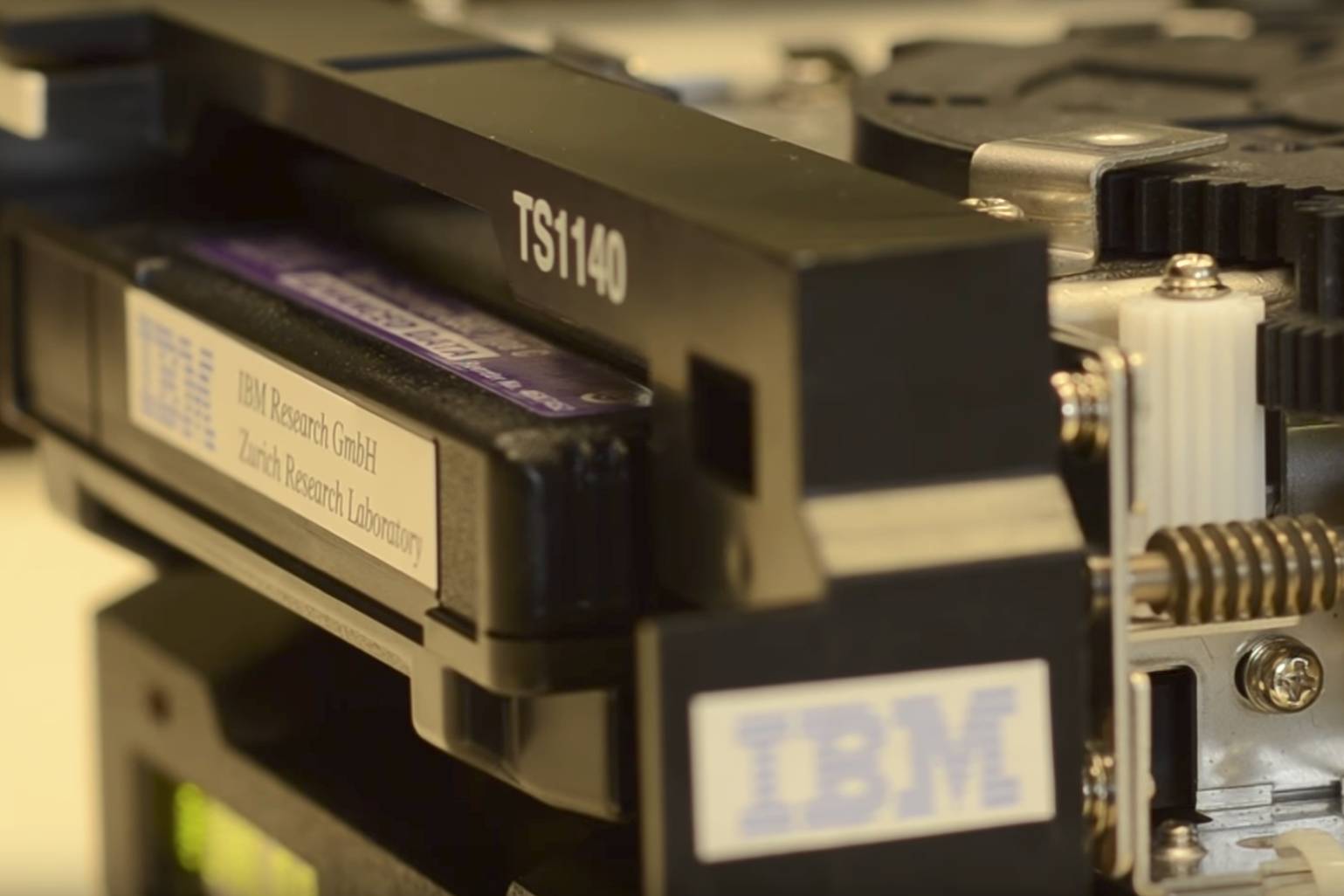 IBM put the equivalent of 330 million books on this tiny cartridge