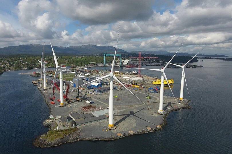 Watch Scotland's first floating wind turbines 'mate' in the North Sea WIRED UK