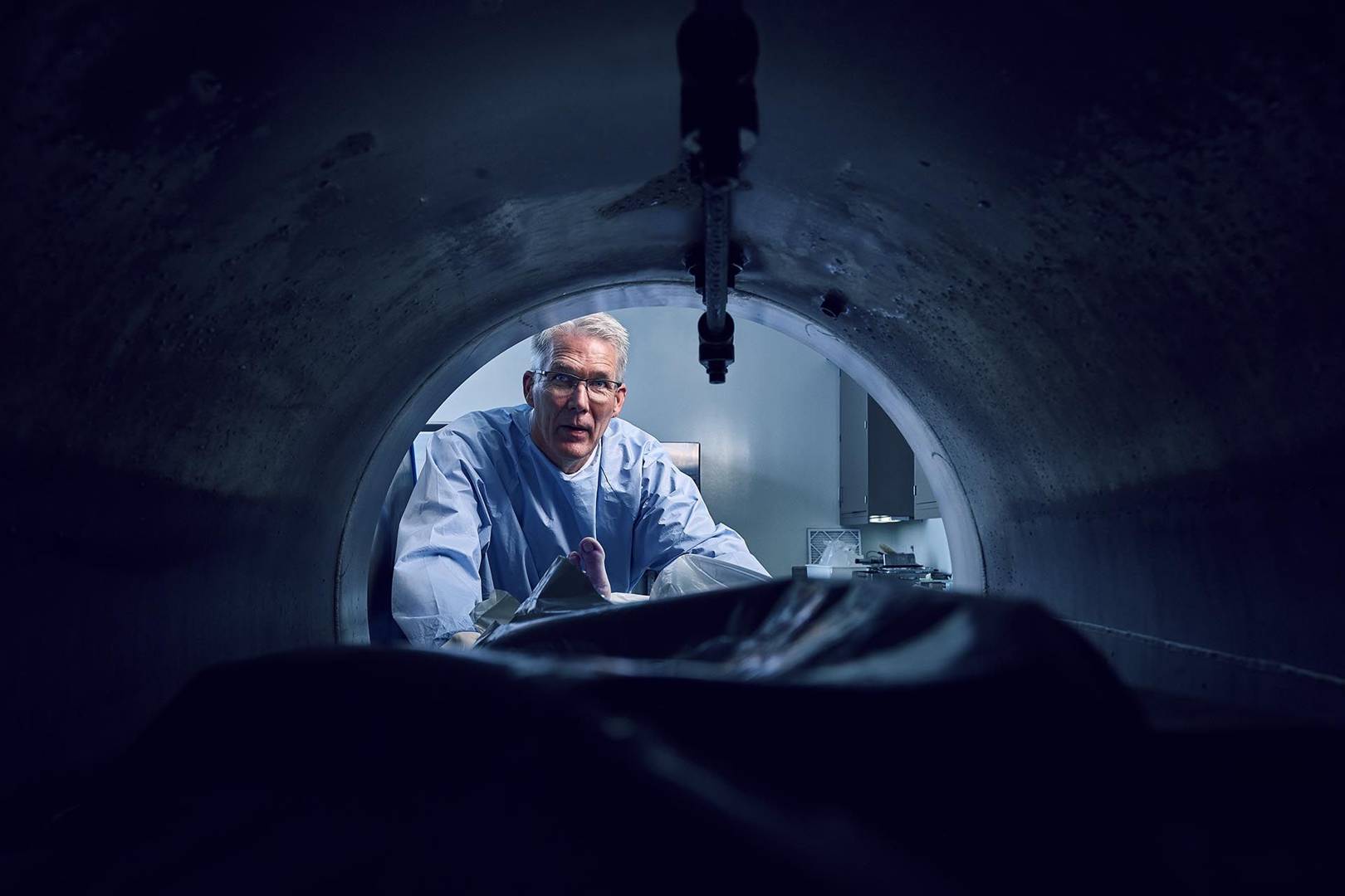 To photograph the future of death, you've gotta feel dead