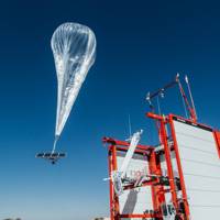 A Loon balloon launches in Nevada