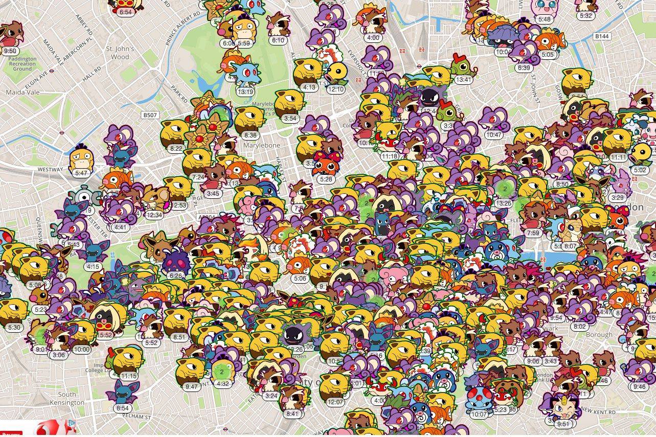 Find Pokémon near you right now with real-time Pokémon Go maps and apps