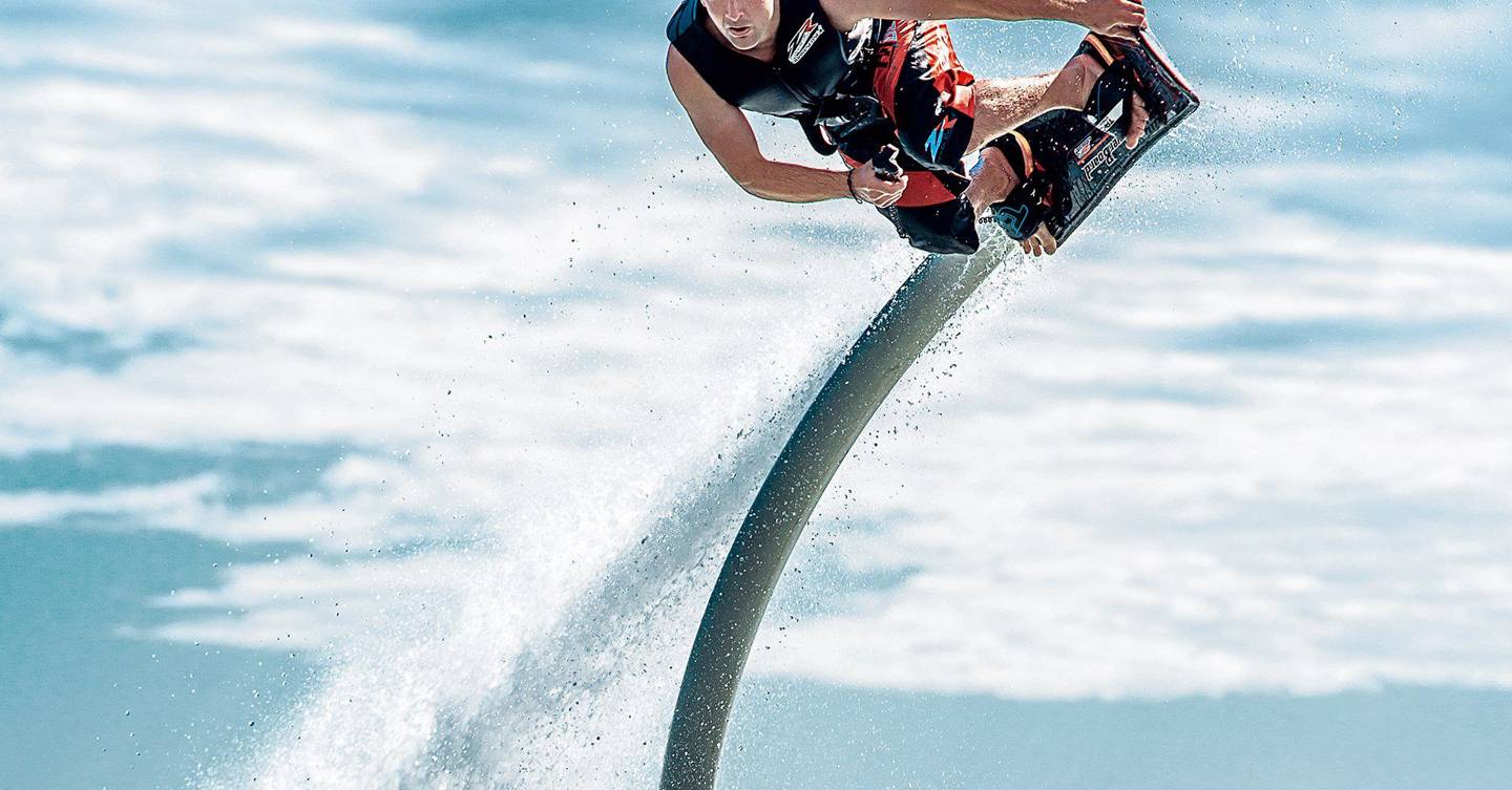 Former world jetski champion Franky Zapata created the jetpowered